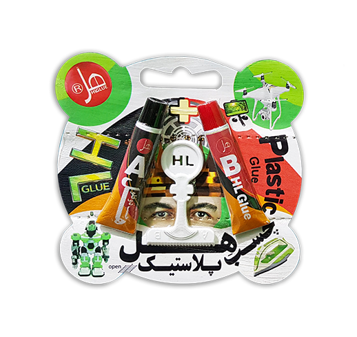 چسب دو قلو  پلاستیک اکونومی 14گرمی