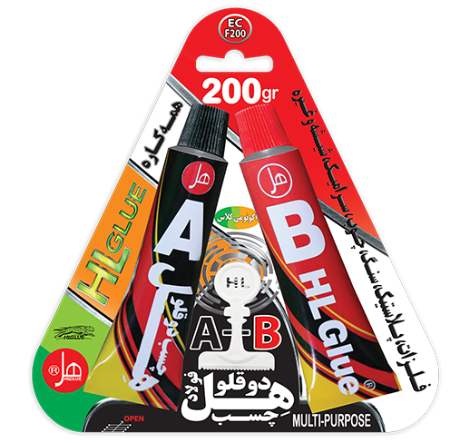 چسب دوقلو فولاد اکونومی250گرم